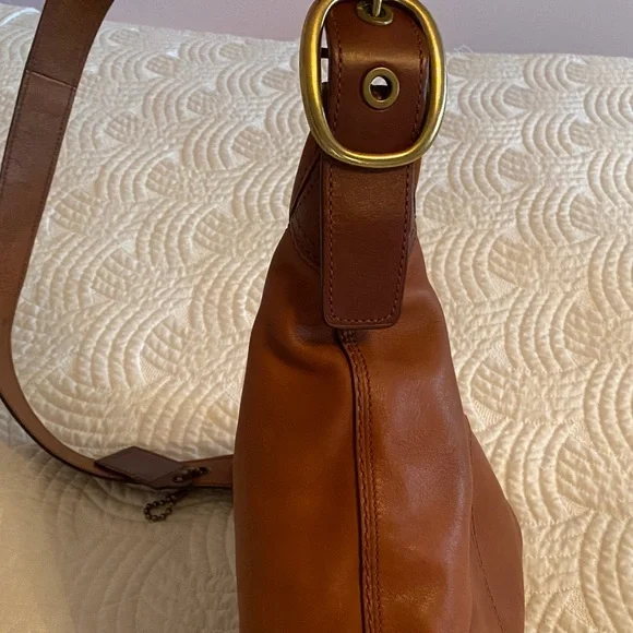 Coach Brown Leather Bucket Hobo Bag - Picture 7 of 16